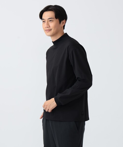 BEAMS GOLF(ビームスゴルフ)の「B.G.THREE / ALL-TIME プライムフレックス 天竺 モックネックシャツ【STRETCH】(Tシャツ/カットソー・メンズ・ブラック/ホワイト・X-LARGE/LARGE/MEDIUM)」の8枚目の写真