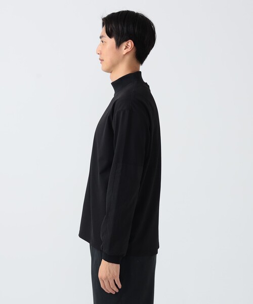 BEAMS GOLF(ビームスゴルフ)の「B.G.THREE / ALL-TIME プライムフレックス 天竺 モックネックシャツ【STRETCH】(Tシャツ/カットソー・メンズ・ブラック/ホワイト・X-LARGE/LARGE/MEDIUM)」の9枚目の写真
