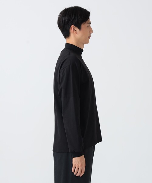 BEAMS GOLF(ビームスゴルフ)の「B.G.THREE / ALL-TIME プライムフレックス 天竺 モックネックシャツ【STRETCH】(Tシャツ/カットソー・メンズ・ブラック/ホワイト・X-LARGE/LARGE/MEDIUM)」の11枚目の写真