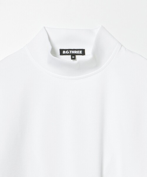 BEAMS GOLF(ビームスゴルフ)の「B.G.THREE / ALL-TIME プライムフレックス 天竺 モックネックシャツ【STRETCH】(Tシャツ/カットソー・メンズ・ブラック/ホワイト・X-LARGE/LARGE/MEDIUM)」の13枚目の写真