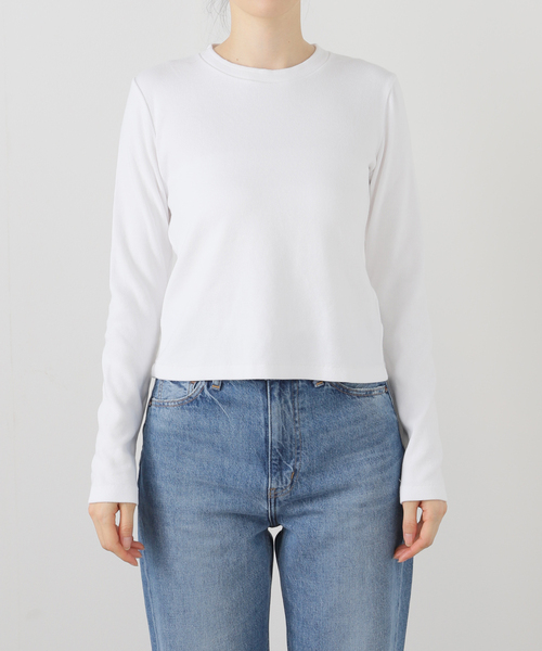 tシャツ ASHER LIBBY Ribbed LS Tee L213-LIBBY：Tシャツ レディース セール】ASHER LIBBY Ribbed LS Tee L213-LIBBY：Tシャツ（T