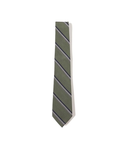 B:MING by BEAMS(ビーミングバイビームス)の「シルク ストライプ ナロー ネクタイ 25FW ②(ネクタイ・メンズ・ブラウン/ブラック/オリーブ/ブルー系その他4/インディゴブルー/ネイビー/パープル/レッド・ONE SIZE)」の3枚目の写真