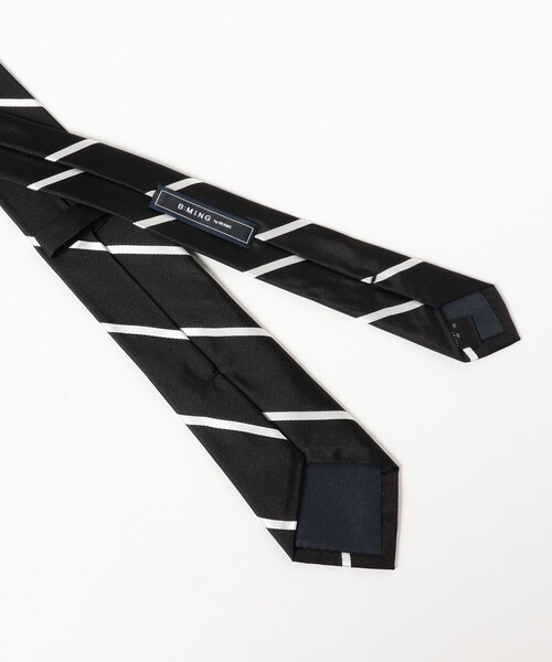B:MING by BEAMS(ビーミングバイビームス)の「シルク ストライプ ナロー ネクタイ 25FW ②(ネクタイ・メンズ・ブラウン/ブラック/オリーブ/ブルー系その他4/インディゴブルー/ネイビー/パープル/レッド・ONE SIZE)」の10枚目の写真
