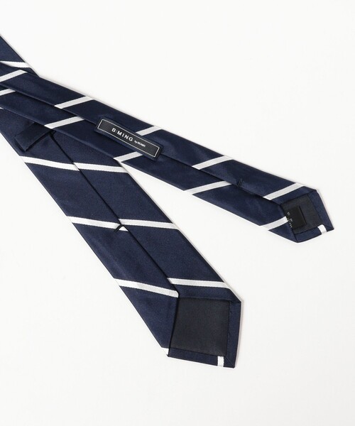 B:MING by BEAMS(ビーミングバイビームス)の「シルク ストライプ ナロー ネクタイ 25FW ②(ネクタイ・メンズ・ブラウン/ブラック/オリーブ/ブルー系その他4/インディゴブルー/ネイビー/パープル/レッド・ONE SIZE)」の17枚目の写真