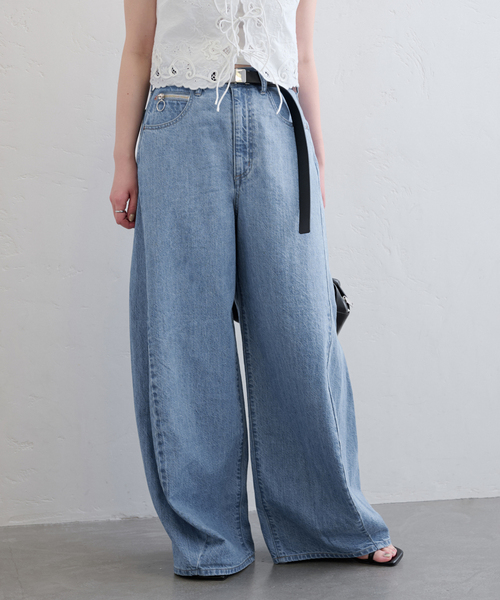 ユー バイ スピック＆スパン（U by SPICK&SPAN）/フローストルーズバレルレッグデニム 追加》フローストルーズバレルレッグデニム（デニムパンツ）｜U by