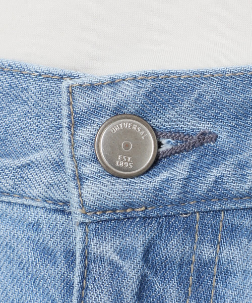 追加》フローストルーズバレルレッグデニム（デニムパンツ）｜U by