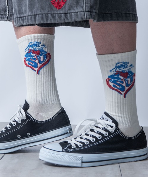 Jacquard animal logo socks/ジャガード アニマル ロゴ ソックス