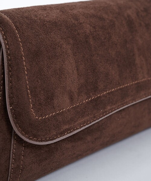 PUBLIC TOKYO（パブリックトウキョウ）の「エコスウェードフラップBAG（ハンドバッグ・レディース・ブラック/ライトベージュ/ブラウン・FREE）」の9枚目の写真