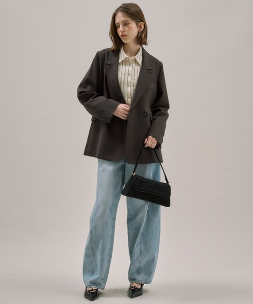 PUBLIC TOKYO（パブリックトウキョウ）の「エコスウェードフラップBAG（ハンドバッグ・レディース・ブラック/ライトベージュ/ブラウン・FREE）」の19枚目の写真