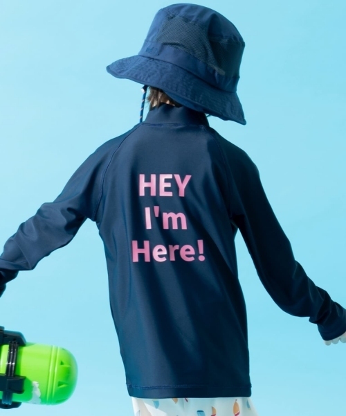 and D. petit main（アンドディープティマイン）の「【SWIM】ハーフジップラッシュガード（ラッシュガード・キッズ・ベージュ/ネイビー/ライトグレー/ライトブルー・140cm/150cm/130cm/90cm/100cm/110cm/120cm）」の14枚目の写真