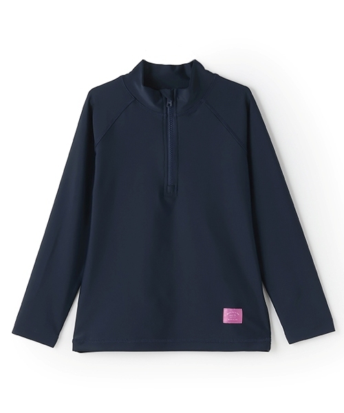 and D. petit main（アンドディープティマイン）の「【SWIM】ハーフジップラッシュガード（ラッシュガード・キッズ・ベージュ/ネイビー/ライトグレー/ライトブルー・140cm/150cm/130cm/90cm/100cm/110cm/120cm）」の15枚目の写真