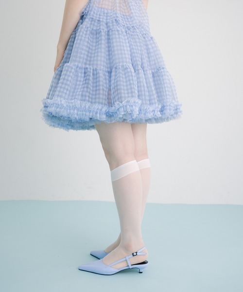 アメリカヴィンテージ ボリュームパニエスカート 楽天市場】日本製 フリルいっぱいパニエ54cm丈♪スカート