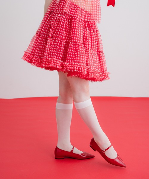 monepine（モネピネ）の「gingham check volume panier/ギンガム