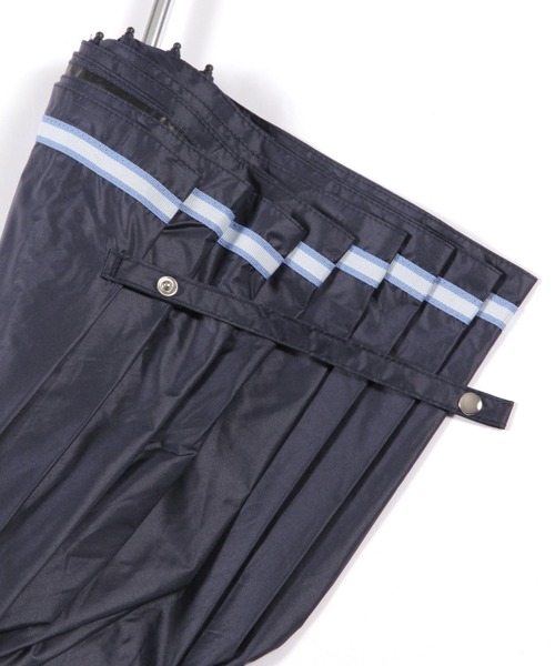 studio CLIP（スタディオクリップ）の「グログランミニ日傘（折りたたみ傘・レディース・オフホワイト/ダークブルー/ライトグレー・FREE）」の7枚目の写真