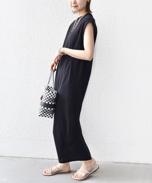 SHIPS(シップス)の「〈手洗い可能〉DEPEND アムンゼン ワンピース(ワンピース・レディース・ブラック/ベージュ系・ONE SIZE)」の5枚目の写真