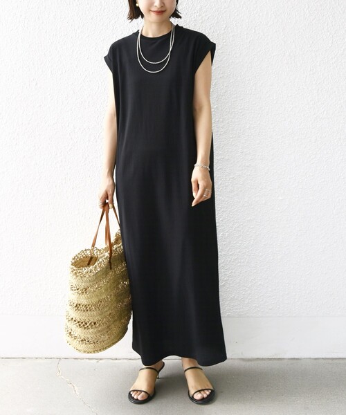SHIPS(シップス)の「〈手洗い可能〉DEPEND アムンゼン ワンピース(ワンピース・レディース・ブラック/ベージュ系・ONE SIZE)」の12枚目の写真