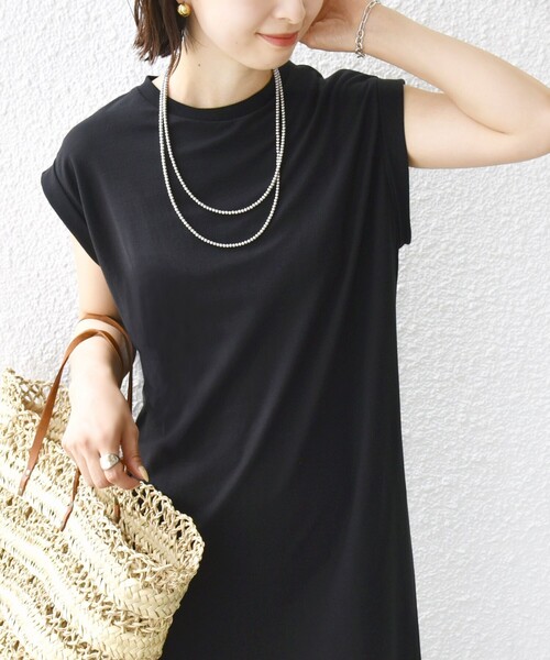 SHIPS(シップス)の「〈手洗い可能〉DEPEND アムンゼン ワンピース(ワンピース・レディース・ブラック/ベージュ系・ONE SIZE)」の16枚目の写真