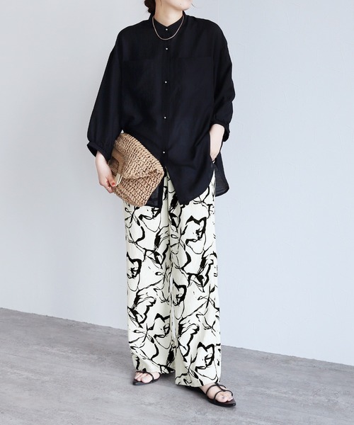 reca（レカ）の「ニュアンス柄イージーパンツ（その他パンツ・レディース・オフホワイト・L/M）」の3枚目の写真