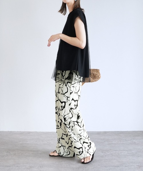 reca（レカ）の「ニュアンス柄イージーパンツ（その他パンツ・レディース・オフホワイト・L/M）」の10枚目の写真