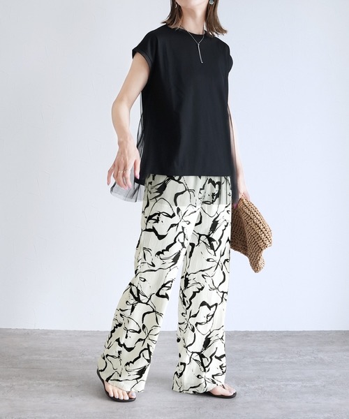reca（レカ）の「ニュアンス柄イージーパンツ（その他パンツ・レディース・オフホワイト・L/M）」の11枚目の写真
