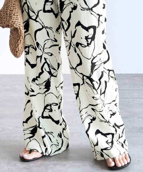 reca（レカ）の「ニュアンス柄イージーパンツ（その他パンツ・レディース・オフホワイト・L/M）」の7枚目の写真