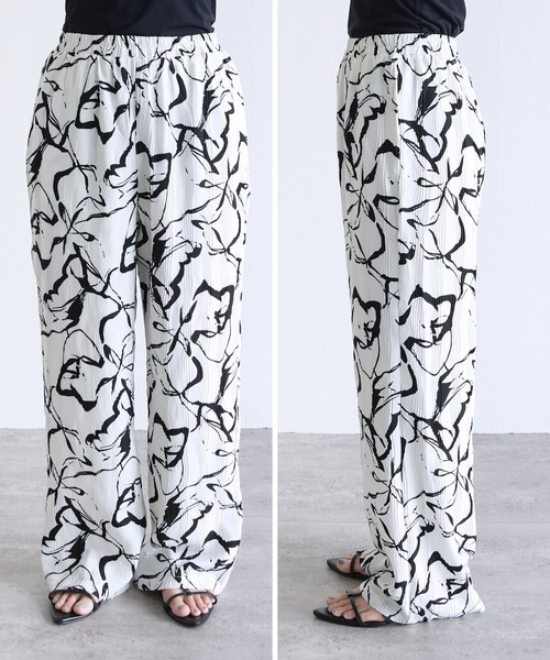 reca（レカ）の「ニュアンス柄イージーパンツ（その他パンツ・レディース・オフホワイト・L/M）」の13枚目の写真