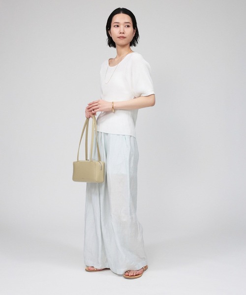 BABYLONE（バビロン）の「インドシアーリネンタックパンツ（その他パンツ・レディース・ライム/ブラック・フリー）」の21枚目の写真