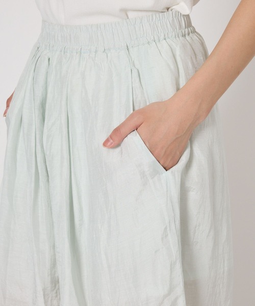 BABYLONE（バビロン）の「インドシアーリネンタックパンツ（その他パンツ・レディース・ライム/ブラック・フリー）」の6枚目の写真