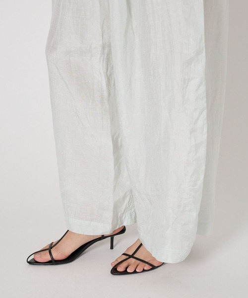 BABYLONE（バビロン）の「インドシアーリネンタックパンツ（その他パンツ・レディース・ライム/ブラック・フリー）」の7枚目の写真