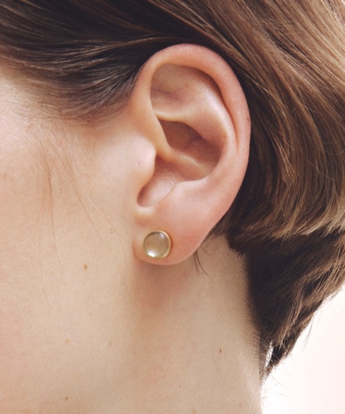 les bonbon(ルボンボン)の「【les bon bon】aura round pierce/オーラ ラウンド ピアス BOB549(ピアス(両耳用)・レディース・グリーン/イエロー/パープル・FREE)」の2枚目の写真