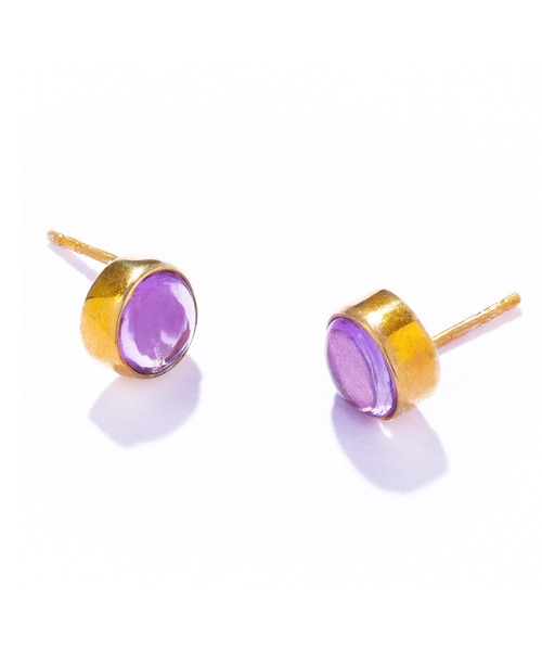 les bonbon(ルボンボン)の「【les bon bon】aura round pierce/オーラ ラウンド ピアス BOB549(ピアス(両耳用)・レディース・グリーン/イエロー/パープル・FREE)」の6枚目の写真