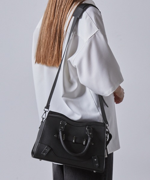 clel ミニボストン 2way ショルダー/ハンド バッグ CLEL】Mini Boston 2way Shoulder/Hand Bag / ミニボストン 2way