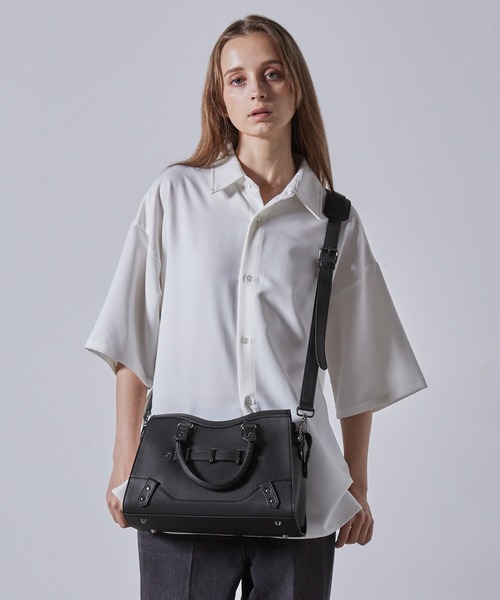 clel ミニボストン 2way ショルダー/ハンド バッグ CLEL】Mini Boston 2way Shoulder/Hand Bag / ミニボストン 2way