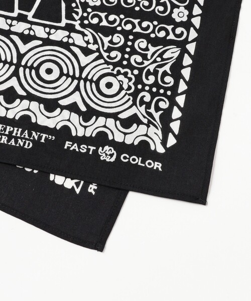 BEAMS（ビームス）の「【別注】ELEPHANT BRAND / クレイジーバンダナ（ハンカチ/ハンドタオル・メンズ・ブラック/グレー・ONE SIZE）」の3枚目の写真