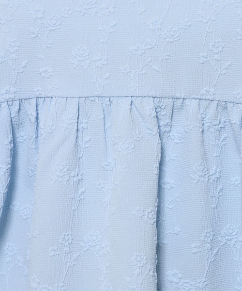 mysty woman（ミスティウーマン）の「フラワージャガードペプラムブラウス   572852（シャツ/ブラウス・レディース・オフホワイト/ブラック/ライトブルー・FREE）」の20枚目の写真