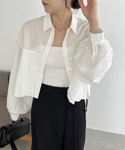 CAPRICIEUX LE'MAGE アシメシャツ　ホワイト RECOMMEND ITEM】アシメシャツを徹底解説！ | CAPRICIEUX LE