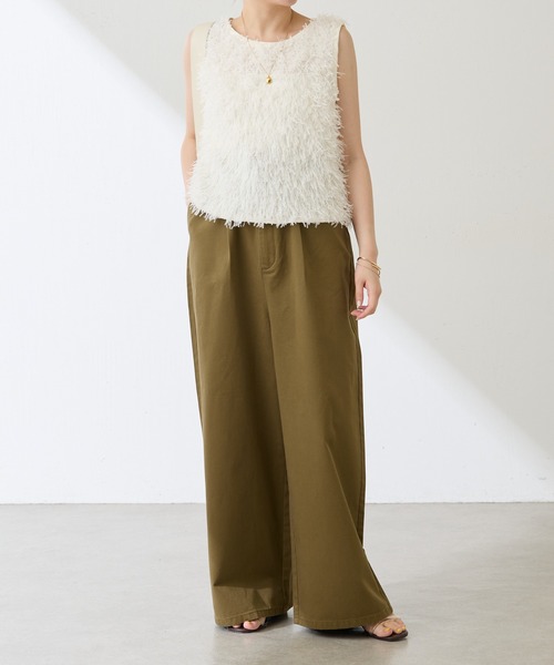 COLLAGE GALLARDAGALANTE(コラージュガリャルダガランテ)の「Q.anos/サスペンダーパンツ(サロペット/オーバーオール・レディース・カーキ/ブルー・FREE)」の3枚目の写真