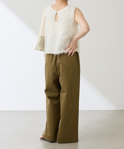 COLLAGE GALLARDAGALANTE(コラージュガリャルダガランテ)の「Q.anos/サスペンダーパンツ(サロペット/オーバーオール・レディース・カーキ/ブルー・FREE)」の9枚目の写真