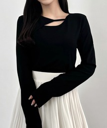 CENEA（セネア）の「薄手カットアウトデザインカットソー（Tシャツ/カットソー）」