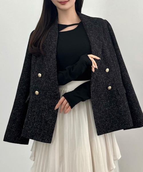 CENEA(セネア)の「薄手カットアウトデザインカットソー(Tシャツ/カットソー・レディース・チャコール/ブラック/杢グレー・SMALL/MEDIUM/LARGE)」の6枚目の写真