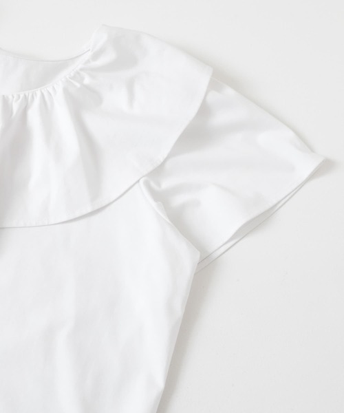 ITEMS URBANRESEARCH(アイテムズ アーバンリサーチ)の「フリルTシャツ(Tシャツ/カットソー・レディース・ホワイト/ブラック・FREE)」の22枚目の写真