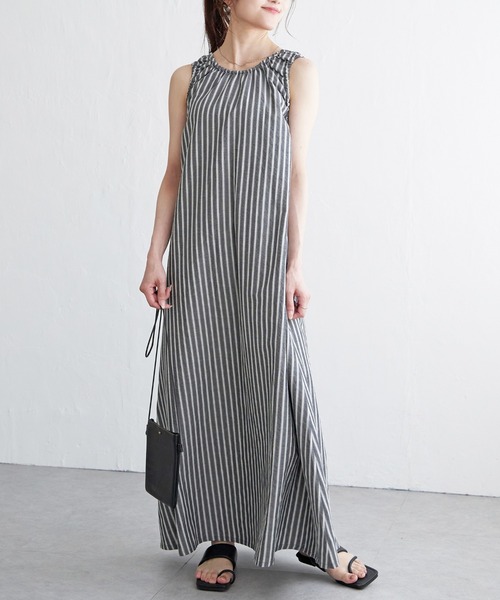 新品 Misha&Puff 2025ss ストライプ ワンピース セール】マルチストライプワンピース（ワンピース）｜SpRay