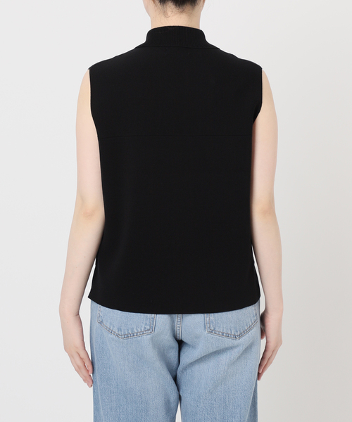 IENA（イエナ）の「ハイツイストウールシルク 襟付きノースリーブ（ニット/セーター・レディース・ブラック/キャメル・FREE）」の19枚目の写真