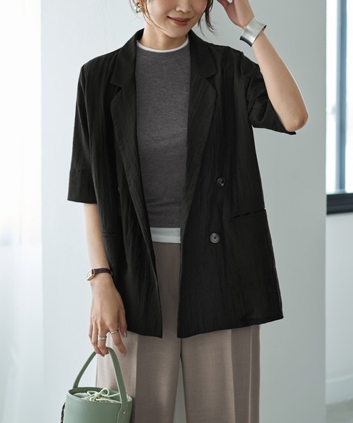 【新品タグ付】STYLE DELI スタイルデリ ネイビーブレザージャケット STYLE DELI（スタイルデリ）の「【再入荷】【Made in JAPAN