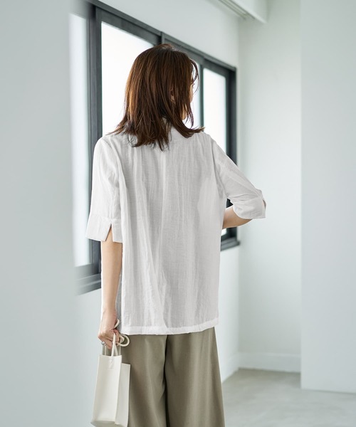 STYLE DELI（スタイルデリ）の「微光沢表面シボ感ダブルジャケットB