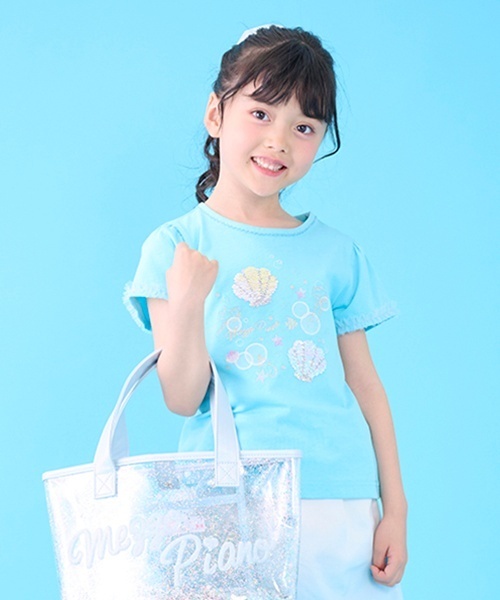新品　未使用　メゾピアノ　トップス　半袖　130　シェル セール 50%OFF】メゾピアノ mezzo piano 【リピート】【直営店で
