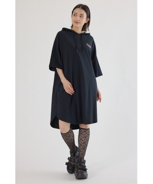 【確認画像】ロデオクラウンズ特大ロゴ　ワンピース　裏起毛rodeo crowns RODEO CROWNS WIDE BOWL ワンピース ロゴラグランスリーブ