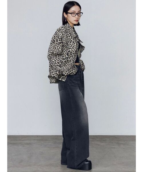 EMODA（エモダ）の「オーバーポケットレオパードブルゾン（ブルゾン・レディース・アイボリー/ベージュ・FREE）」の11枚目の写真