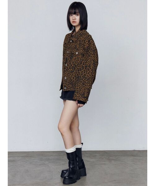 EMODA（エモダ）の「オーバーポケットレオパードブルゾン（ブルゾン・レディース・アイボリー/ベージュ・FREE）」の20枚目の写真