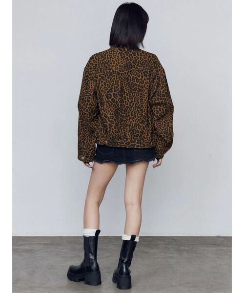 EMODA（エモダ）の「オーバーポケットレオパードブルゾン（ブルゾン・レディース・アイボリー/ベージュ・FREE）」の21枚目の写真
